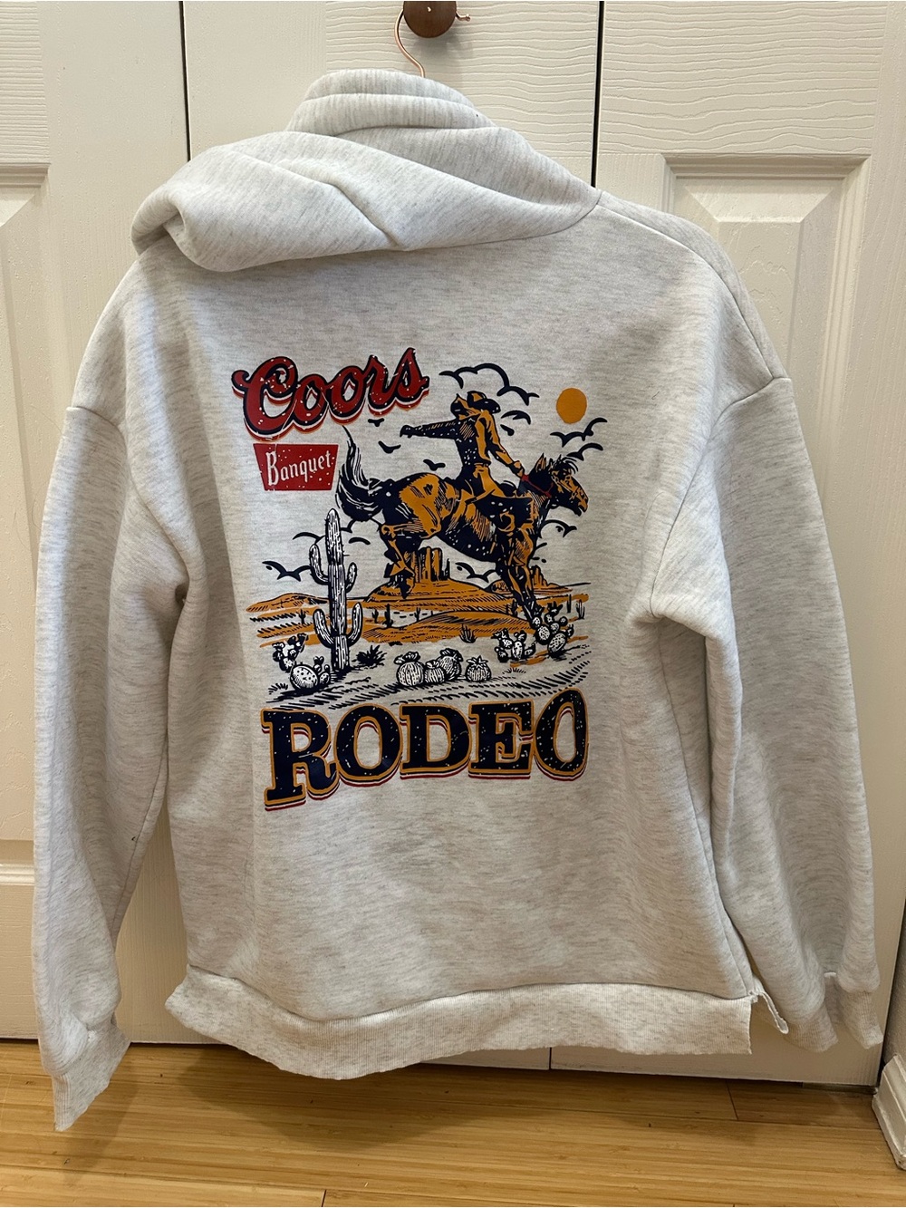 Coors Banquet Rodeo Graphic Hoodie - Light Heather Gray